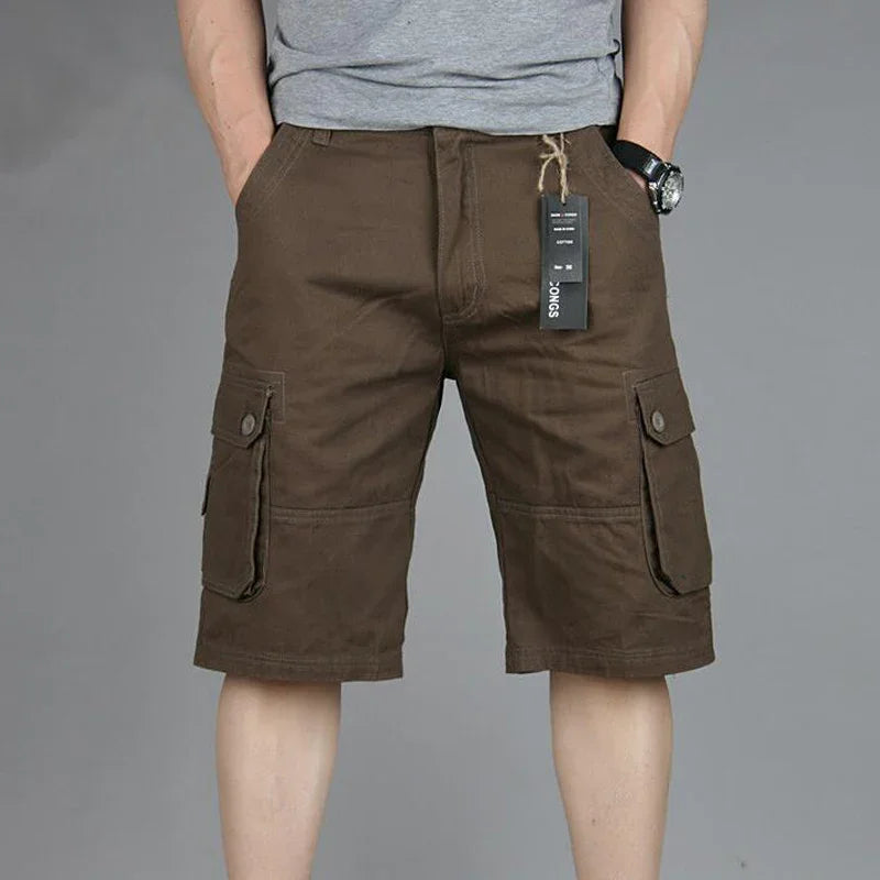 Cargo Shorts Men Summer Casual Mulit-Pocket Shorts