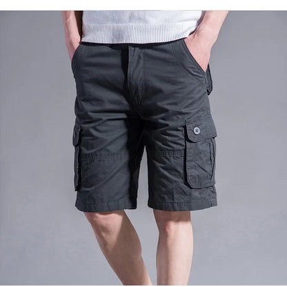 Cargo Shorts Herr Sommar Casual Mulit-Pocket Shorts