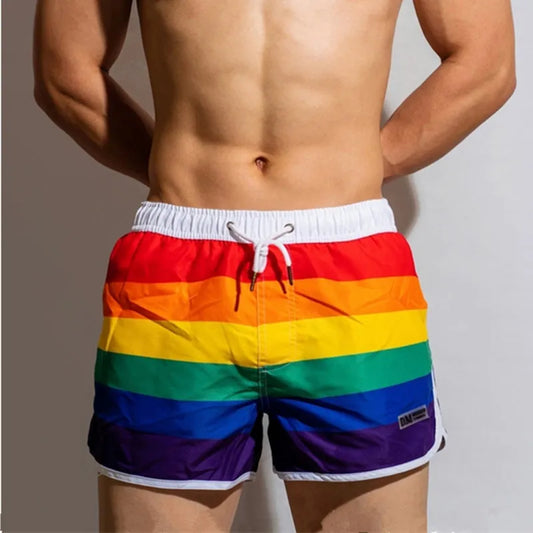 Rainbow Swimwear Men Swim Shorts