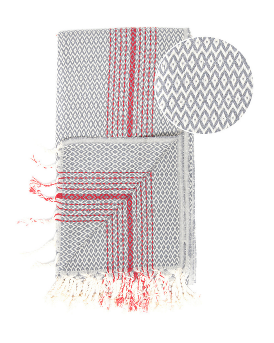 AMADA Turkish Hammam Towel - Grey-0