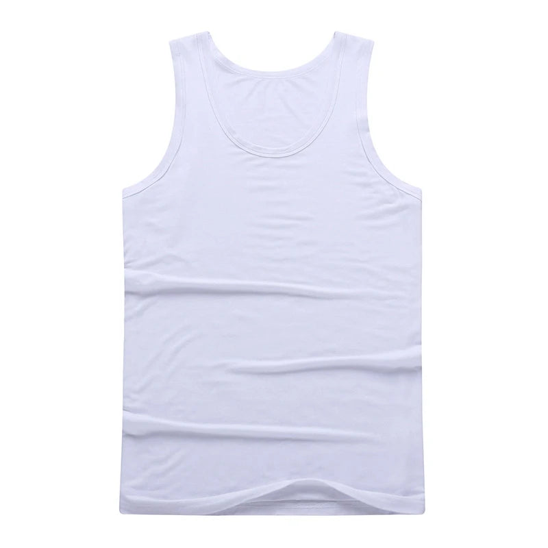 Men's Large Size High-Stretch Sleeveless Tops