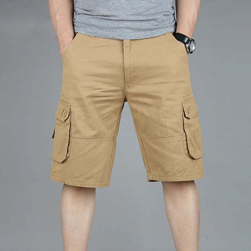 Cargo Shorts Herr Sommar Casual Mulit-Pocket Shorts