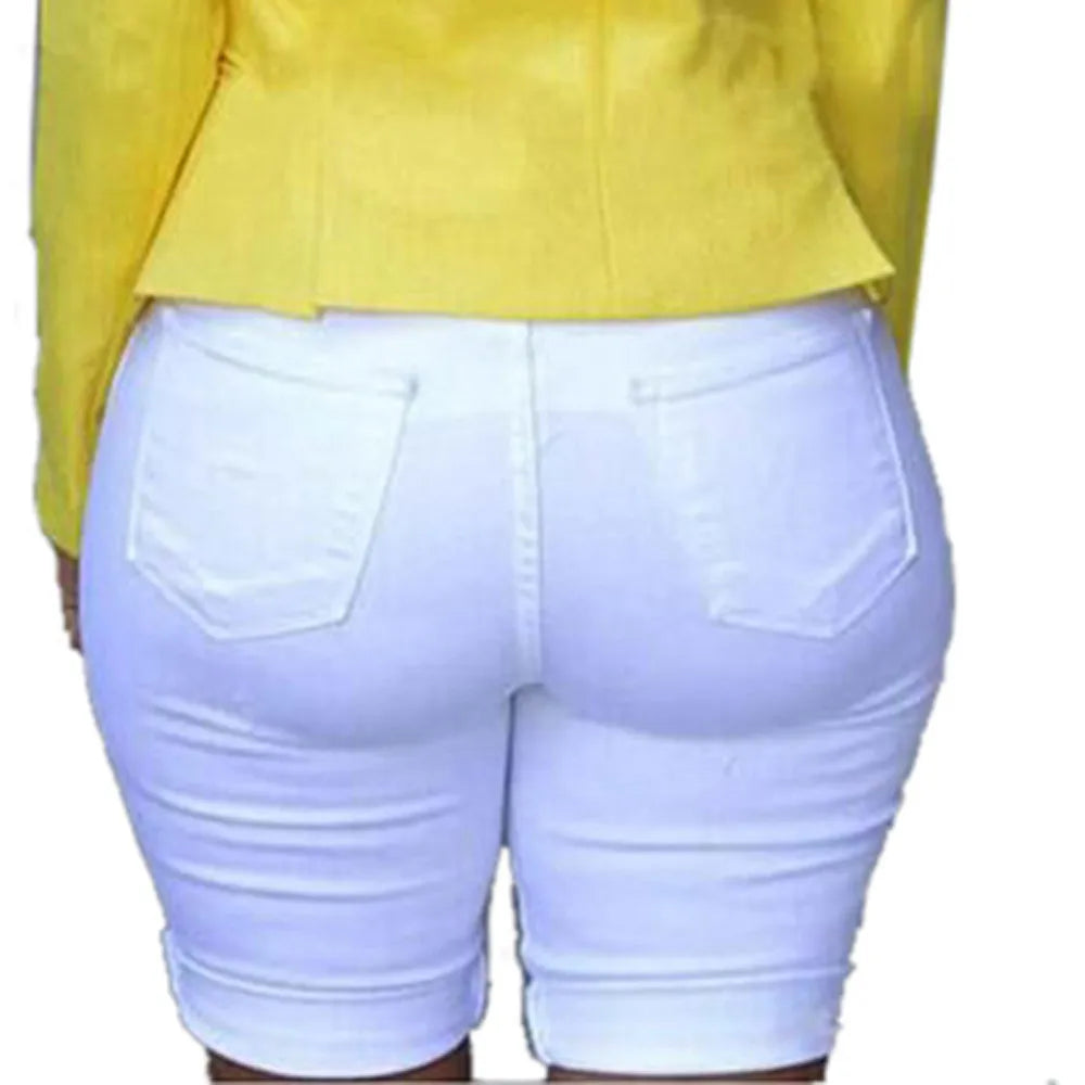 Denim Shorts Women Plus Size