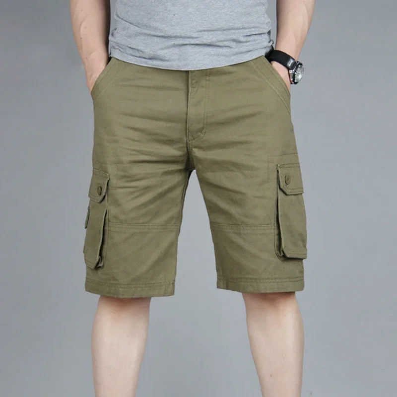 Cargo Shorts Men Summer Casual Mulit-Pocket Shorts