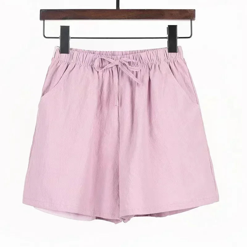 Cotton Linen Shorts Women's Sport Shorts