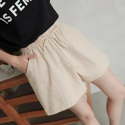 Cotton Linen Shorts Women's Sport Shorts