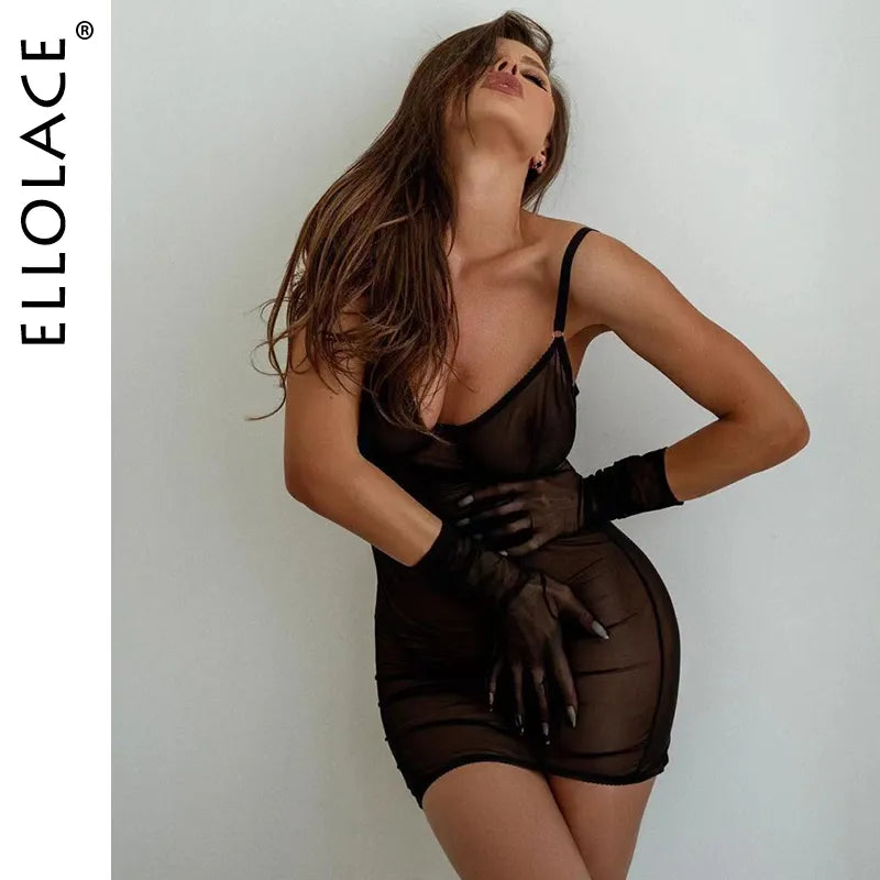 Lace Up Backless Nightdress
