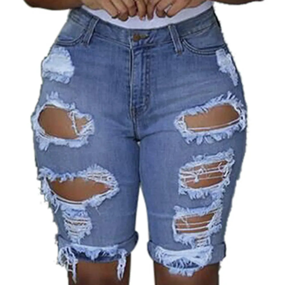 Jeansshorts Dam Plus Size