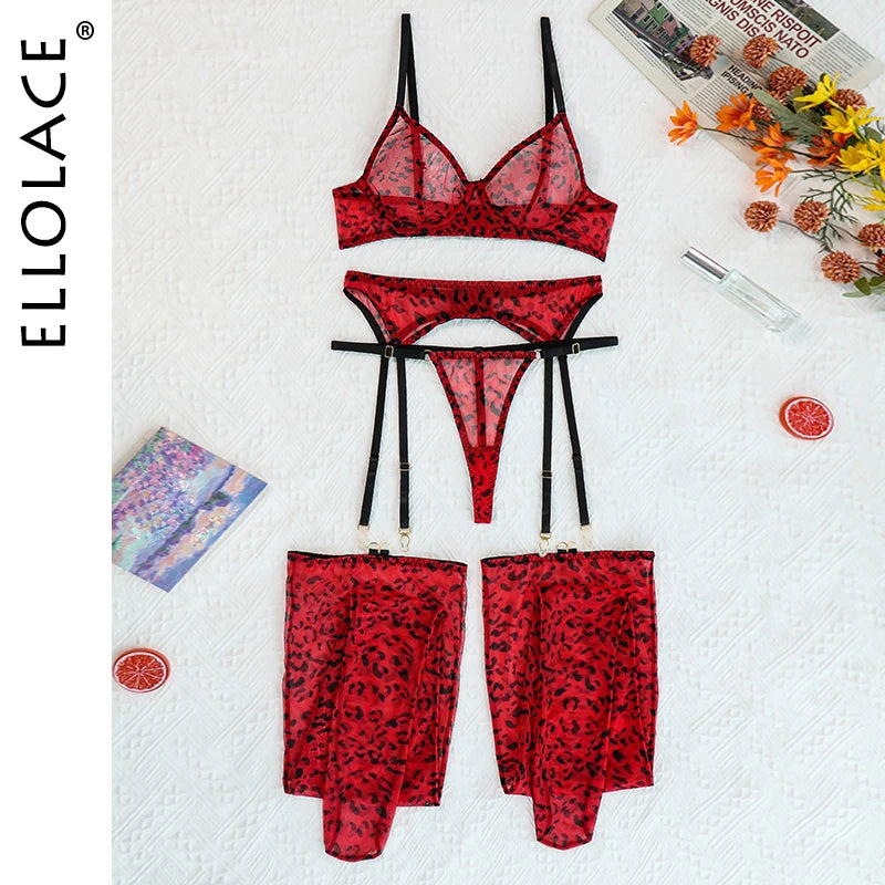 Leopard Lace Lingerie Set