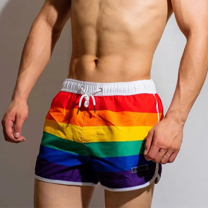 Rainbow Swimwear Men Swim Shorts