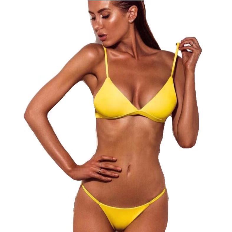 Sexy Solid Color Bikini for Women, Times Square, BYMANYC New York.