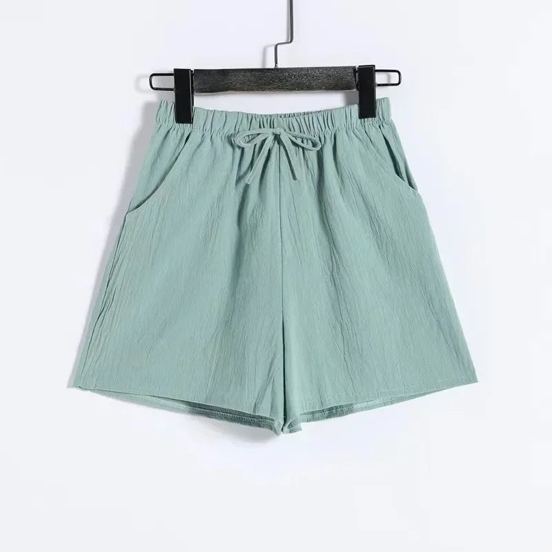 Cotton Linen Shorts Women's Sport Shorts