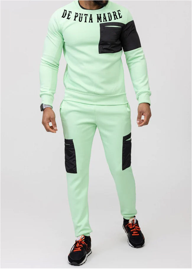 Men's Tracksuit Crew Neck and Pants By