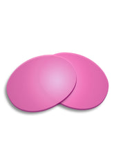 Rosa spegelglas reserver för runda Wolt solglasögon med polarisering och UV-skydd.