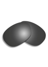 Två grå reservglas för Wolt Wayfarer solglasögon med rundad form och matt finish.