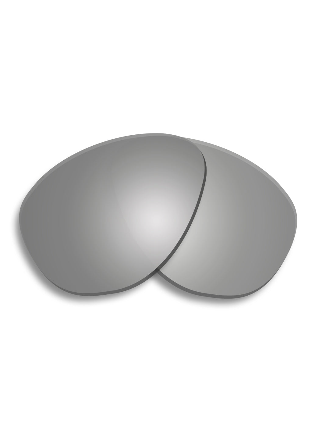 Grå spegelglaslinser för Wolt Aviator solglasögon med klickmekanism.