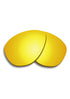 Gula spegelglasögonlinser med klickmekanism för Wolt Aviator solglasögon.