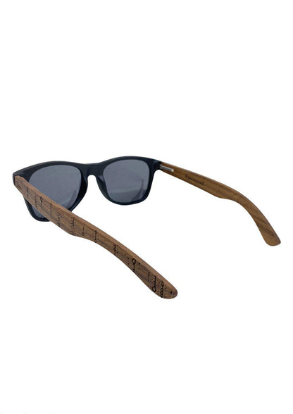 Eyewood | Engraved Wooden Sunglasses - Binary