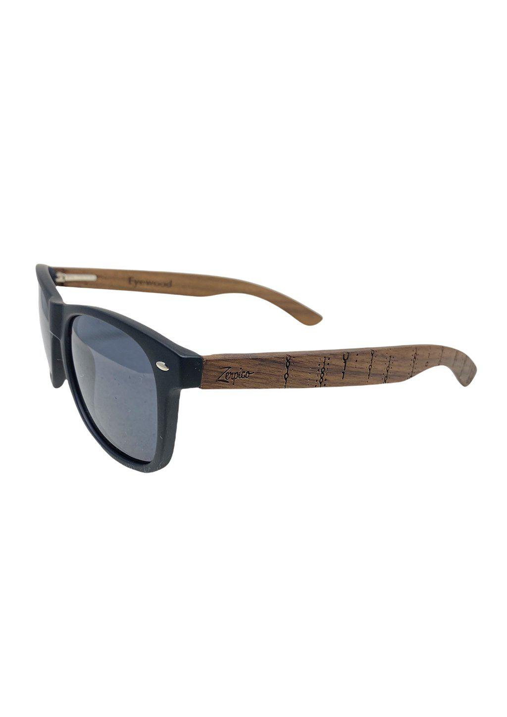 Eyewood | Engraved Wooden Sunglasses - Binary