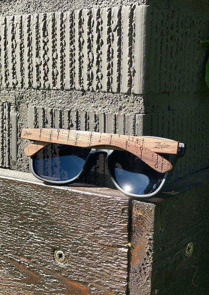 Eyewood | Engraved Wooden Sunglasses - Binary