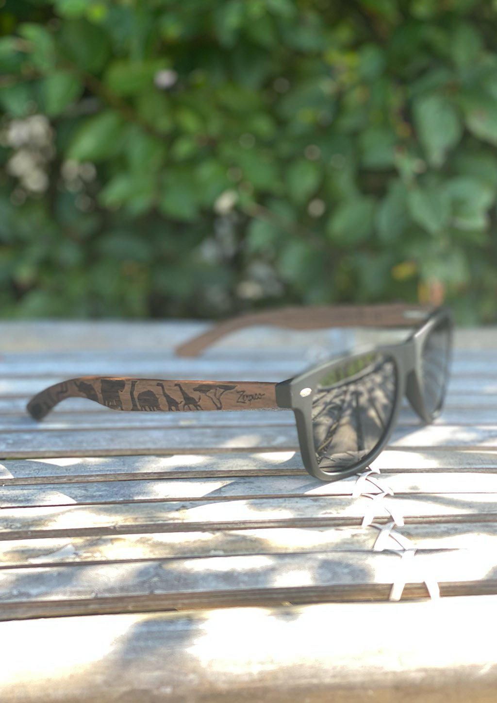 Eyewood | Engraved Wooden Sunglasses - Safari