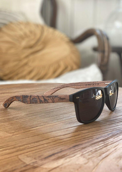 Eyewood | Engraved Wooden Sunglasses - Safari