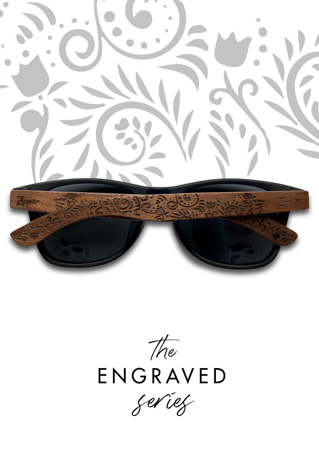 Eyewood | Graverade träsolglasögon - Oasis