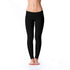Svarta leggings med hög midja och tajt passform i mjukt material.